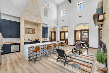 Clubhouse Lounge Area at Mission Hills Apartments, San Antonio 